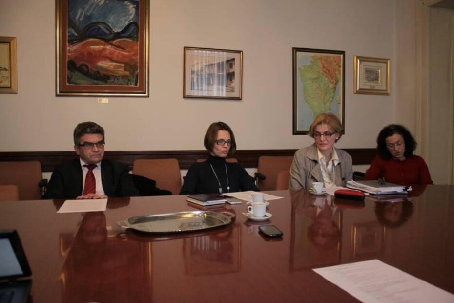 Edi Štifanić, Nadia Štifanić Dobrilović, Tihana Mikulčić i Vesna Kordić na konferenciji za medije