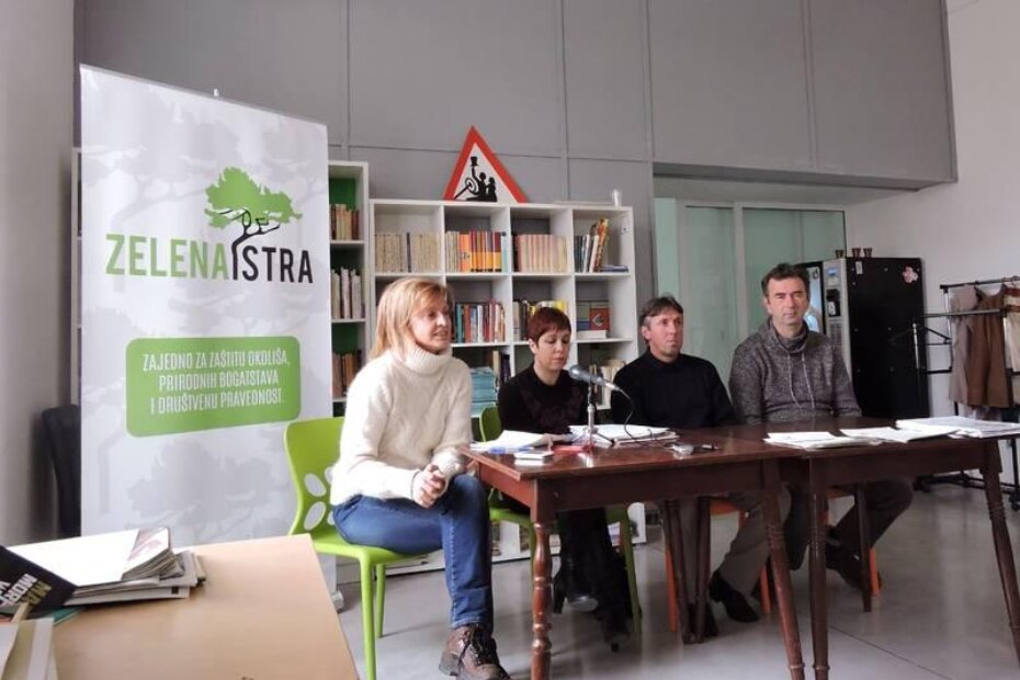 Sa konferencije za novinare Zelene Istre