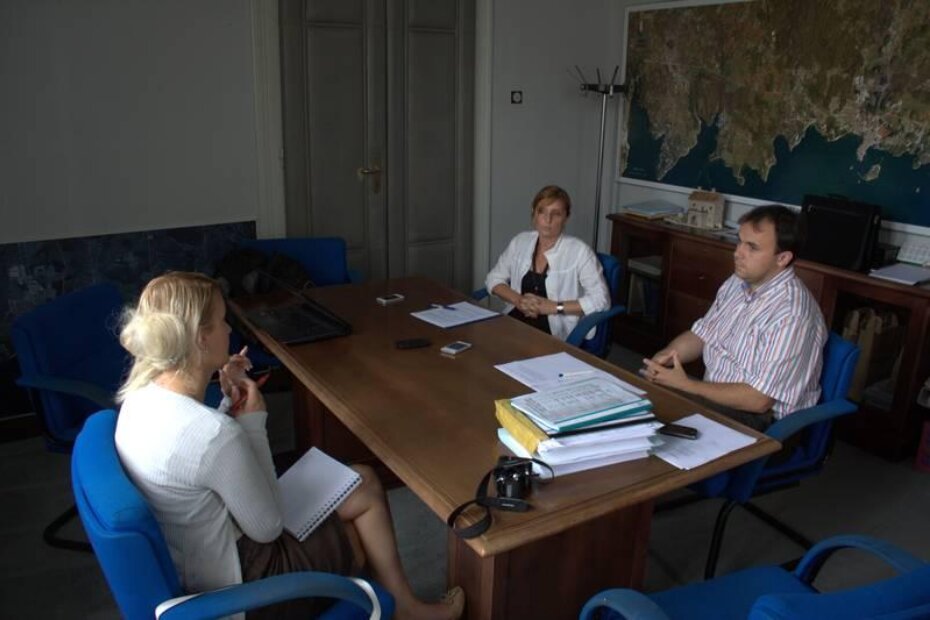 Pročelnica Upravnog odjela za prostorno uređenje i gradnju Nataša Simonelli i zamjenik porečkog gradonačelnika Loris Peršurić (foto: arhiv)