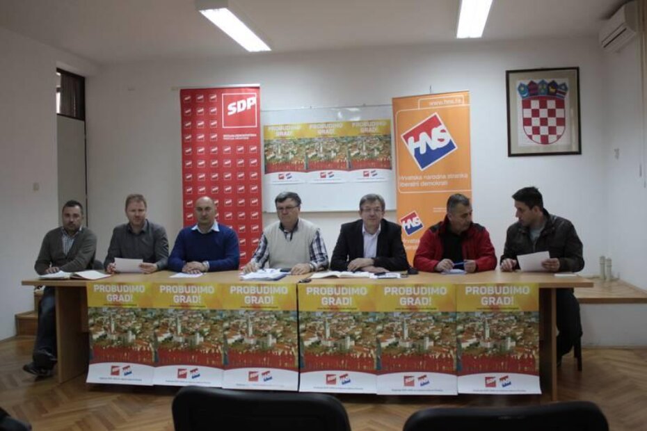 Sa konferencije za medije koalicije SDP-HNS