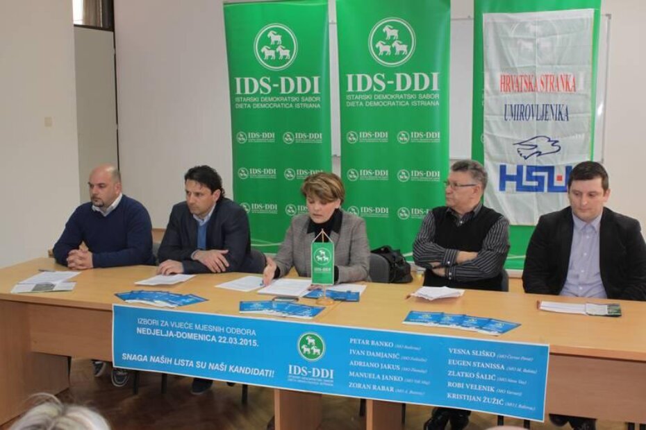 Sa konferencije za medije porečkog IDS-a i HSU-a