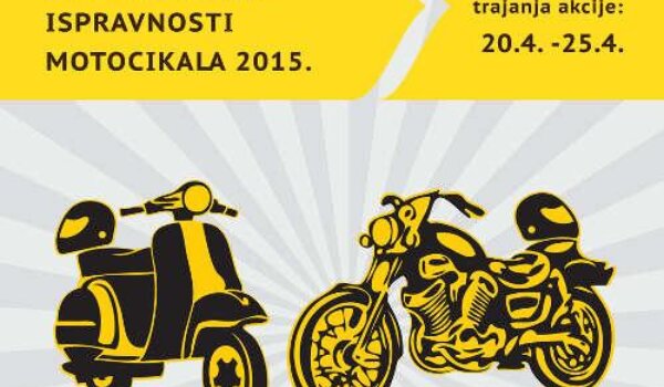 Od 20. do 25. travnja Dani tehničke ispravnosti motocikala i mopeda