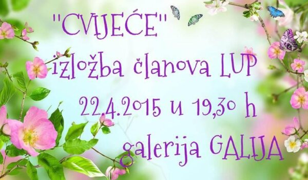 Izložba 'Cvijeće' Likovne udruge Poreč