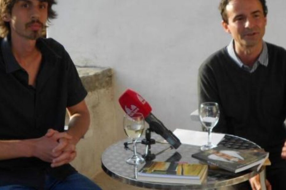 Bojan Krivokapić i Neven Ušumović na književnoj večeri u Kući za pisce (D. ŠIŠOVIĆ)