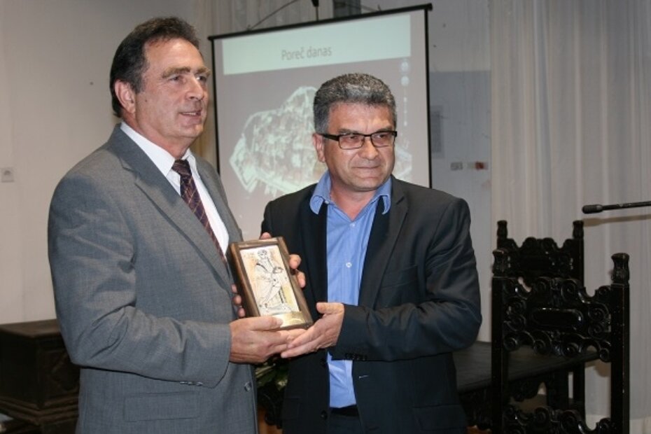 Profesor dr.sc Pavlo Ružić i gradonačelnik Poreča Edi Štifanić