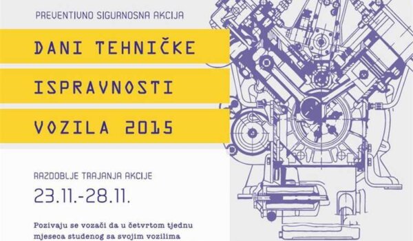 Od 23. do 28. studenog Dani tehničke ispravnosti vozila 2015.