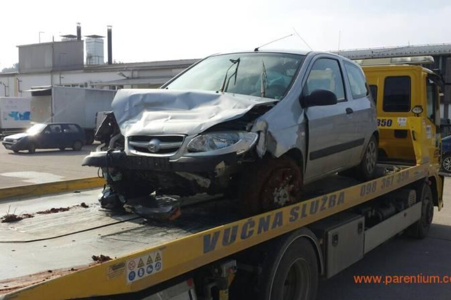 Getz na vozilu vučne službe