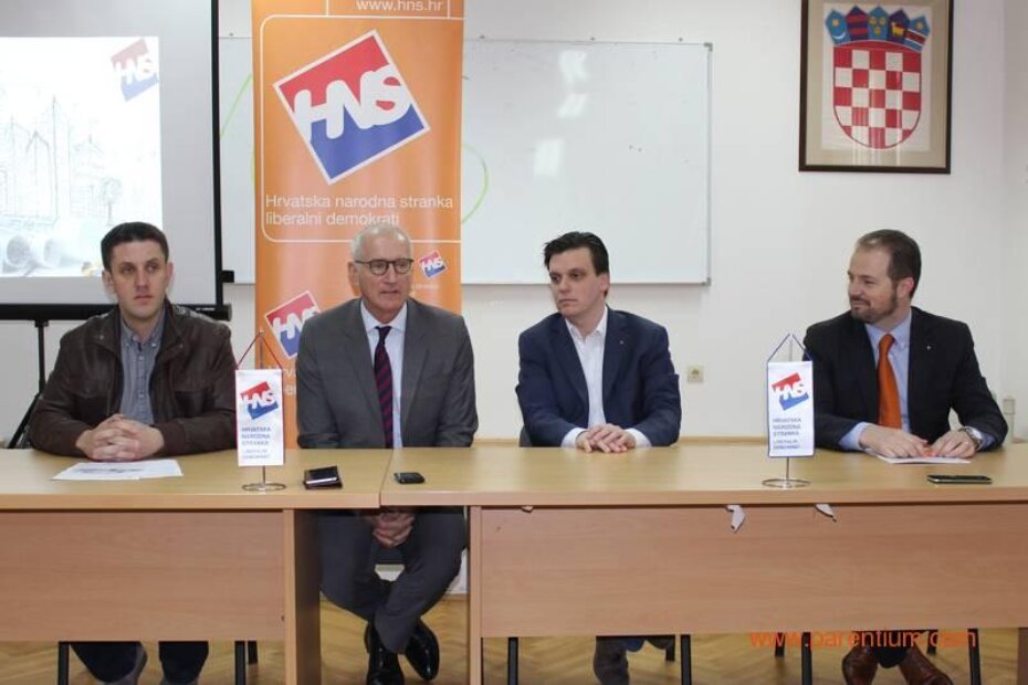 Slavko Fornažar, Boris Blažeković, Igor Kolman i Zvonko Liović na press konferenciji u Poreču