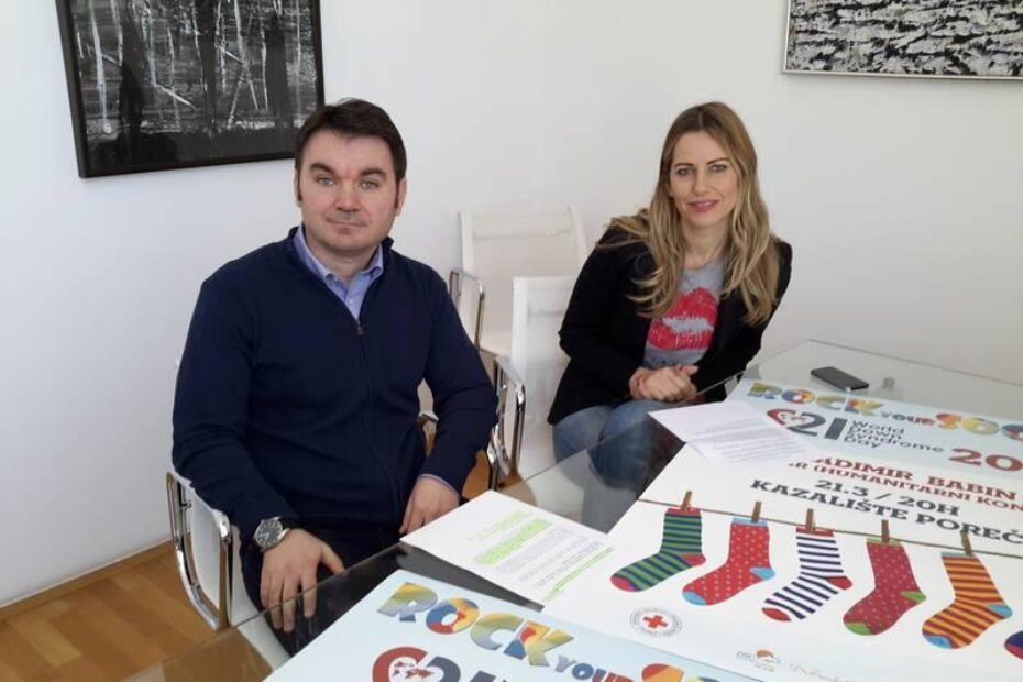 Ravnatelj POUP-a Elio Štifanić i ravnateljica GDCK Vesna Janko Finderle najavili Rock Your Socks obilježavanje Svjetskog dana osoba s Down sindromom