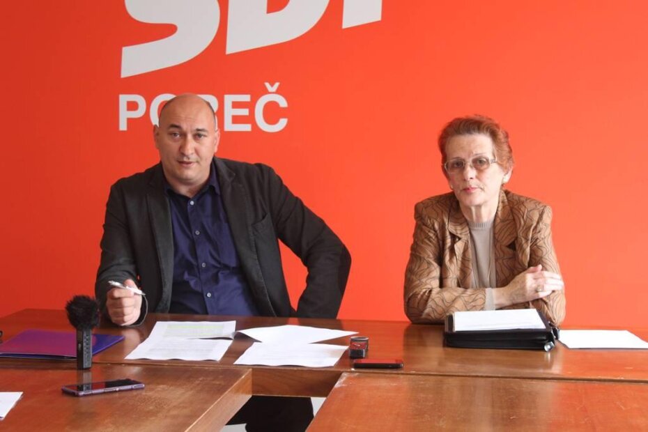 Darko Saftić i Snježana Mekota na konferenciji za novinare u Kući stranaka