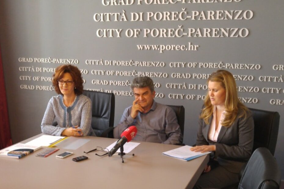 Tatjana Matošević, Edi Štifanić i Morena Mičetić Fabić na konferenciji za novinare u Maloj vijećnici