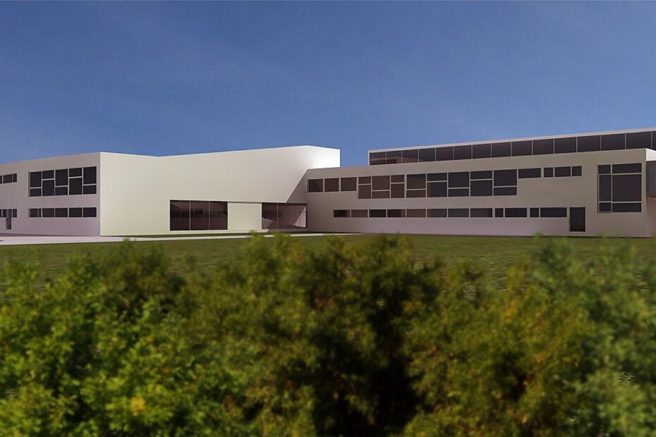 Idejno rješenje (2006.) za izgradnju škole na Finidi (arhitekti Kostrenčić i Krebel - www.kostrencic-krebel.com)