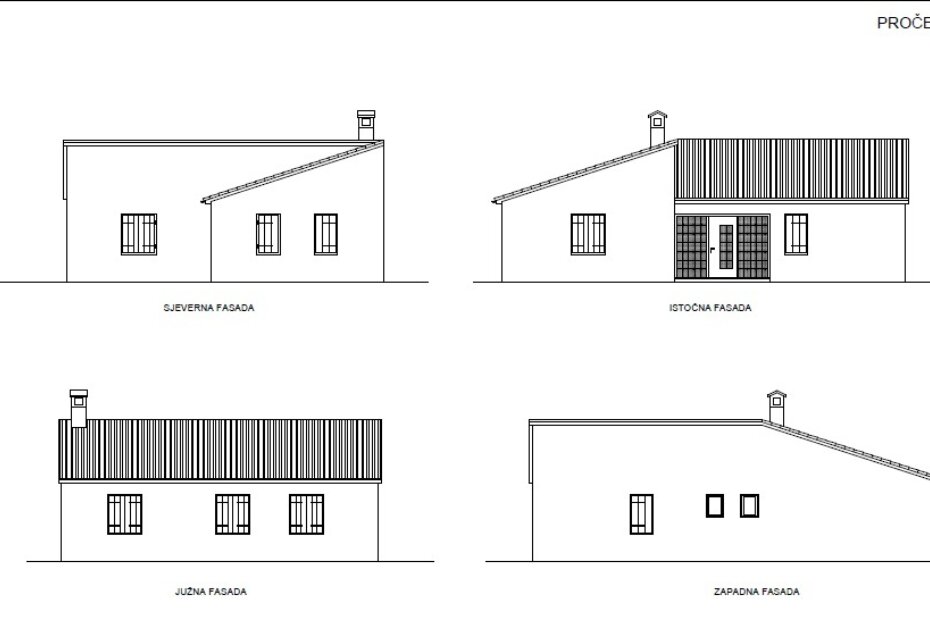Pročelja budućeg društvenog doma u Fuškulinu
