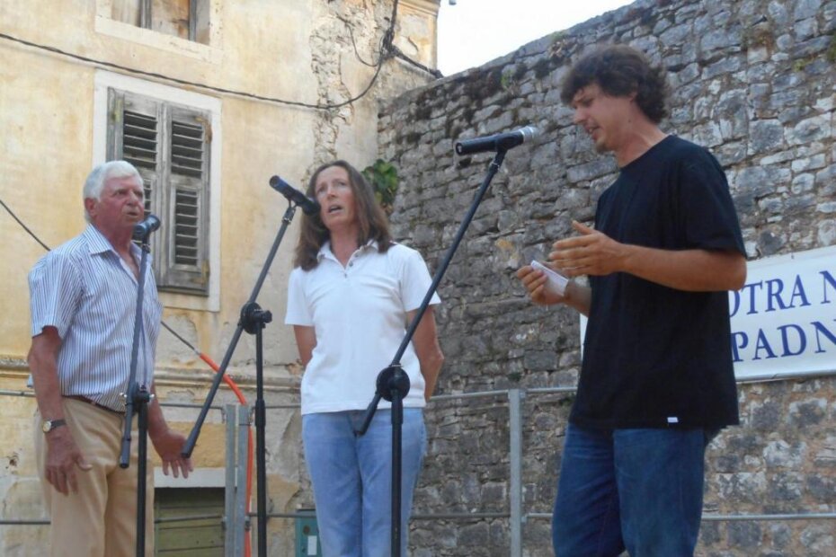 Noel Šuran (desno) Marija Rojnić, Elio Babić