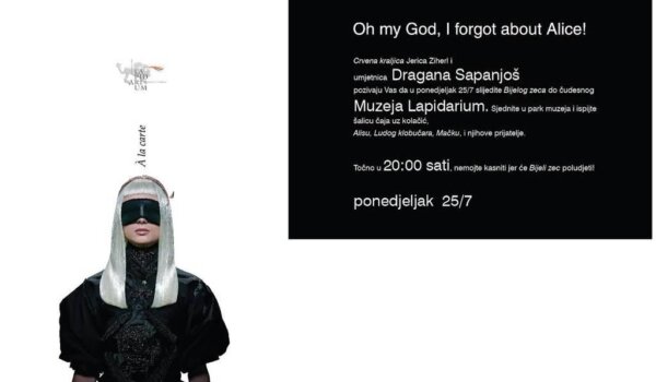 'Oh my God, I forgot about Alice' večeras u novigradskom muzeju Lapidarium