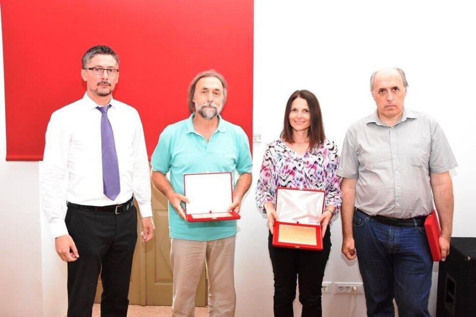 Nagrađeni sa načelnikom Općine Višnjan Milanom Dobrilovićem