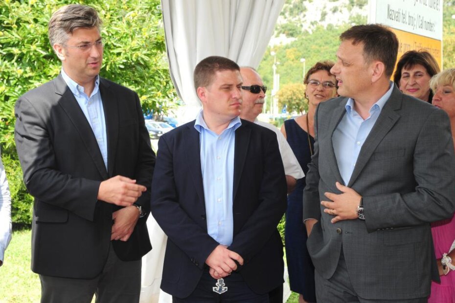 Andrej Plenković, Oleg Butković i Anton Kliman (M. MIJOŠEK)