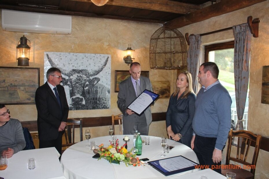 Armido Gerometta, Goran Kliškić, Nataša Radin Trifunović i Denis Vidaković na dodjeli certifikata