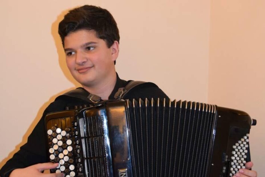Lorenzo Palman, učenik 5. razreda harmonike u klasi profesorice mentorice Anamarije Lovrečić