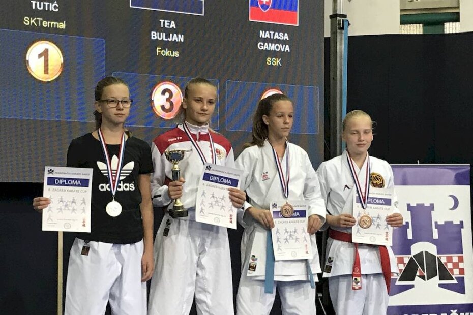 Flavia Paliaga druga na Zagreb karate kupu