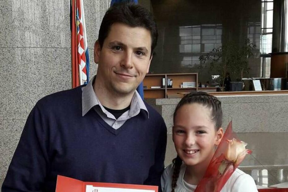 Profesor Paolo Peruško i Vita Blažević