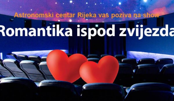 Romantika ispod zvijezda na Dan zaljubljenih u Astronomskom centru Rijeka