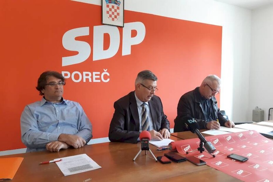 Sa konferencije za medije porečkog SDP-a