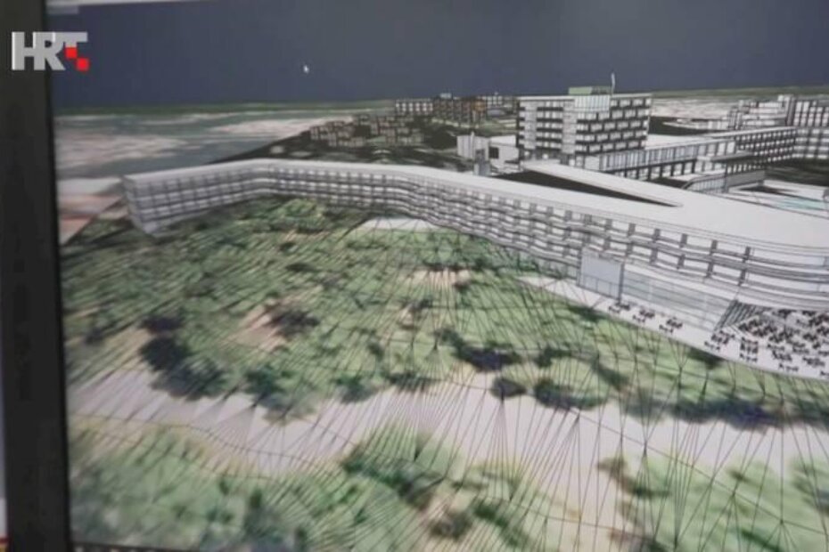 Jedan od radova na natječaju za projektno rješenje porečkog hotela Pical 2016. godine (screenshot: HRT)