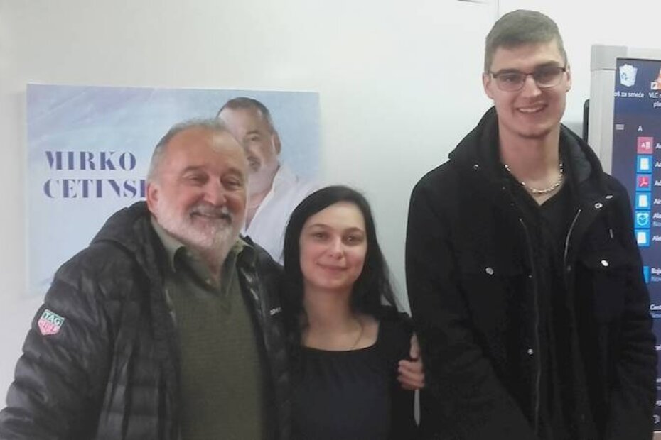 Mirko Cetinski s učenicima