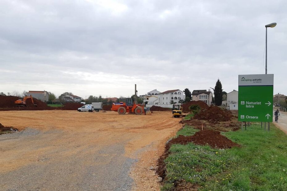 Gradilište supermarketa Plodine u Funtani