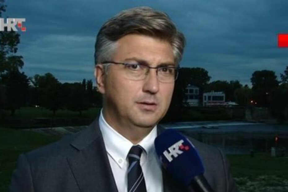 Andrej Plenković, predsjednik HDZ-a (screenshot: HRT)