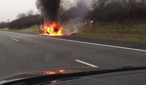 Požar vozila kod Livada