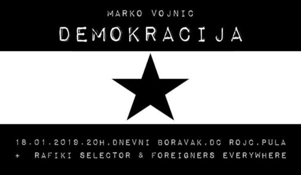 Izložba 'Demokracija' Marka Vojnića u Dnevnom boravku DC-a Rojc u Puli