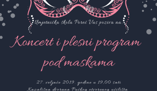 Koncert i plesni program pod maskama u porečkom kazalištu