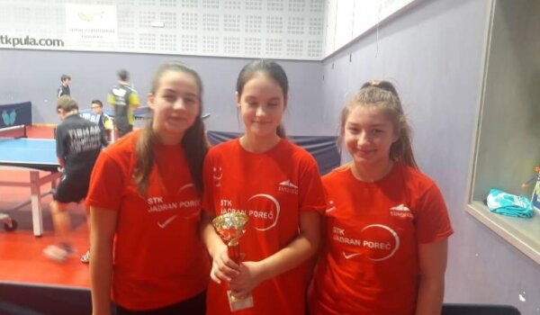 Stolnotenisačice STK Jadrana prvakinje PIG regije