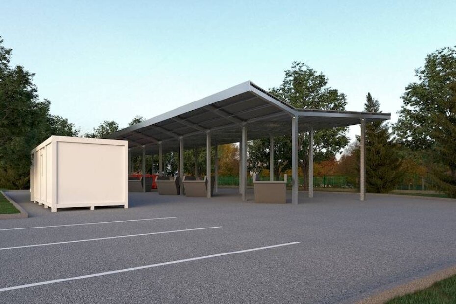 Izgled spornog budućeg reciklažnog dvorišta u Gradini (izvor: vrsar.hr)