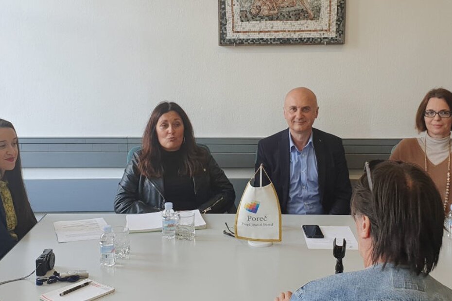 Ivana Domazet, Sonja Kotur Lovreković, Nenad Velenik i Nadia Štifanić Dobrilović na današnjoj pressici