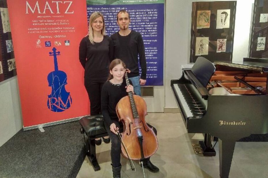 Učenica Hana Gubić, učitelj Anthony Havelka, korepetitorica Aleksandra Orbanić