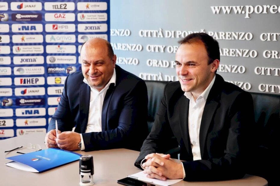 Predsjednik HRS-a Tomislav Grahovac i gradonačelnik Poreča Loris Peršurić