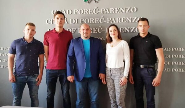 Renata Štifanić predsjednica Savjeta mladih Grada Poreča, Marin Sedmak zamjenik