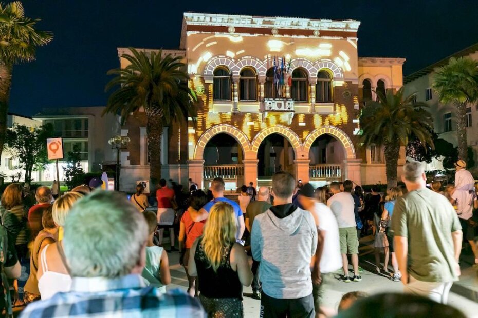 3D video mapping na porečkoj rivi