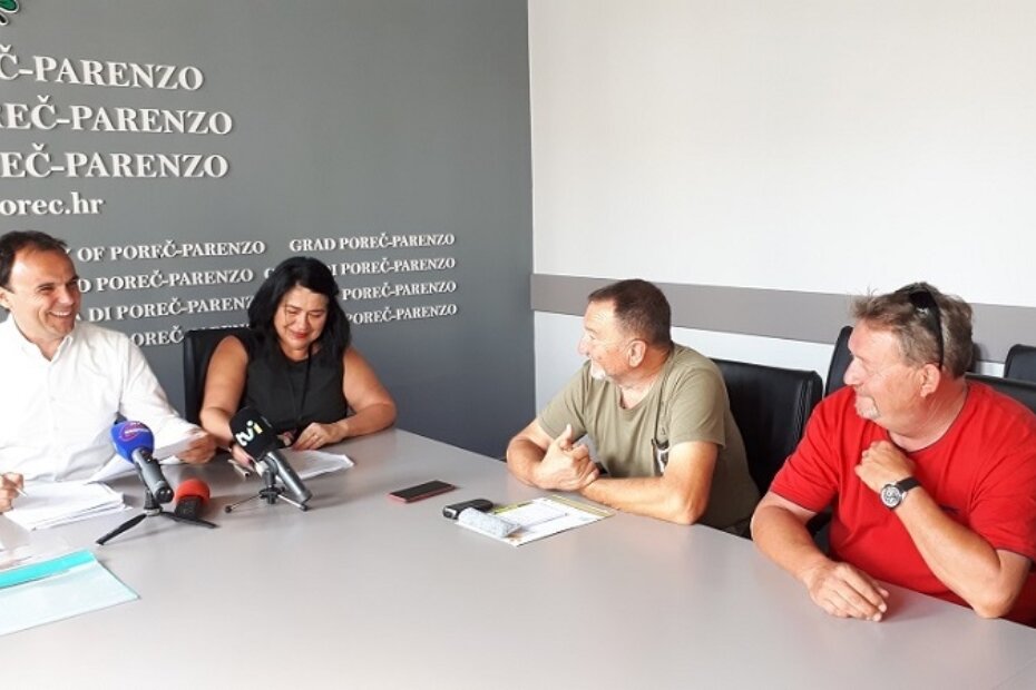 Slijeva na desno: Loris Peršurić, Vlasta Radoičić, Ivan Kovač i Zdenko Barac