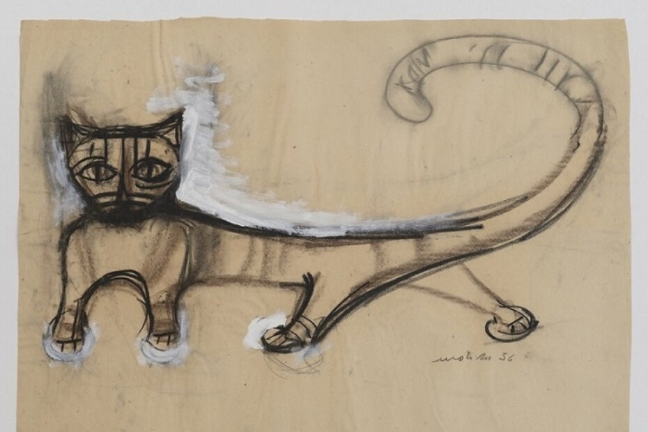 Motika je 1930-ih studijski boravio u Parizu, a početkom 1950-ih izazvao polemike izložbom Arhajski nadrealizam