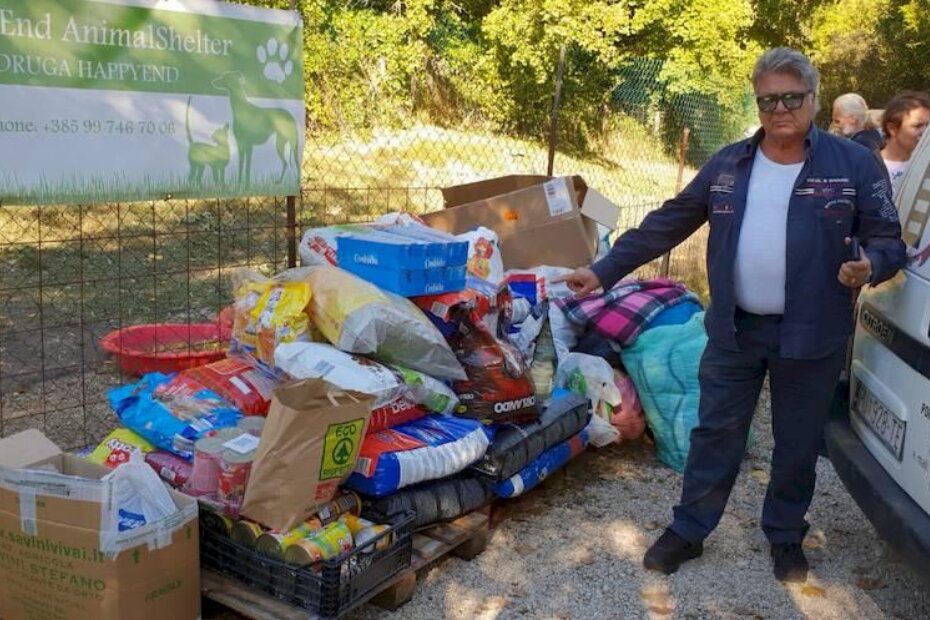 S jedne od ranijih akcija porečkih Lionsa za životinje u azilu