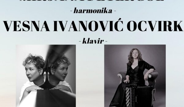 Harmonika i klavir: Duo Petercol-Ocvirk uskoro u gradskom kazalištu