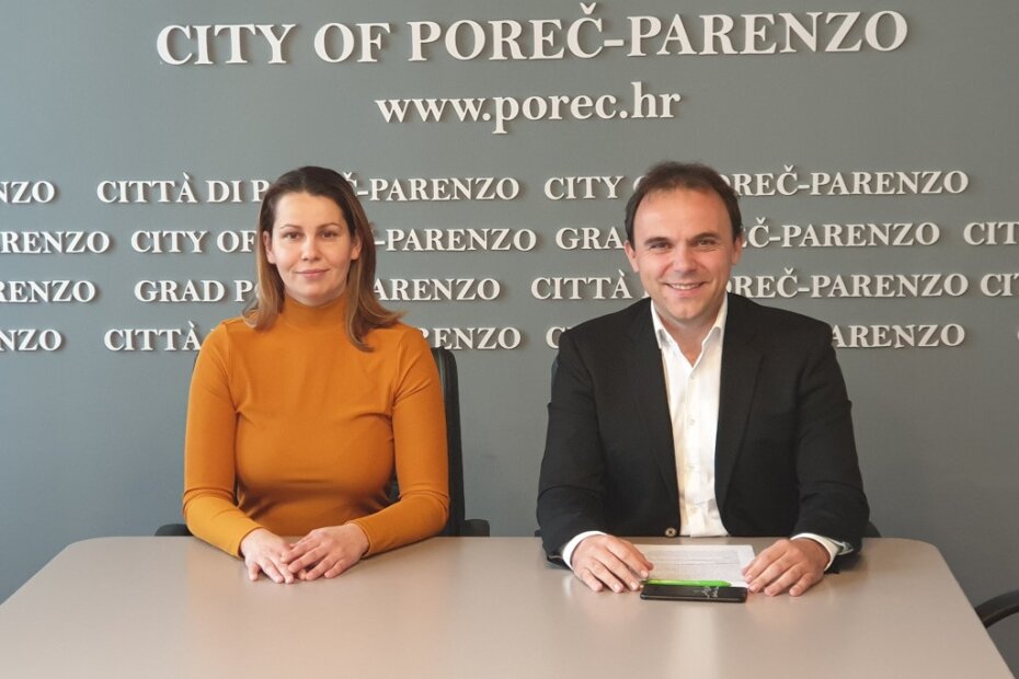 Nataša Cvijanović i gradonačelnik Loris Peršurić