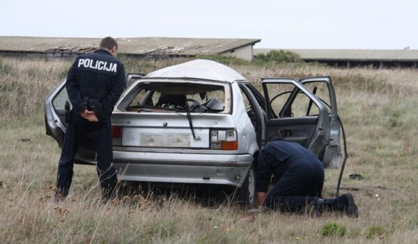 Požar automobila na Stanciji Vergotini