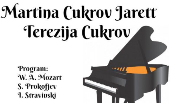 Koncert Dua Martine Cukrov Jarett i Terezije Cukrov u Umjetničkoj školi Poreč