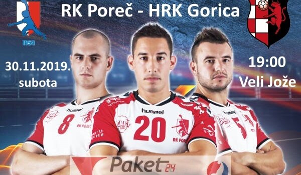 RK Poreč u subotu protiv HRK Gorice