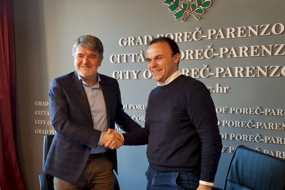 Ravnatelj Istarskih domova zdravlja dr. Ante Ivančić i gradonačelnik Loris Peršurić